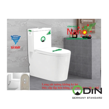 Bồn cầu sứ cao cấp ODIN - 6499C